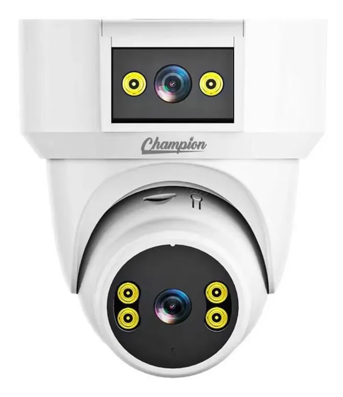 Champion dual-lens dome IP camera for ceiling mounting