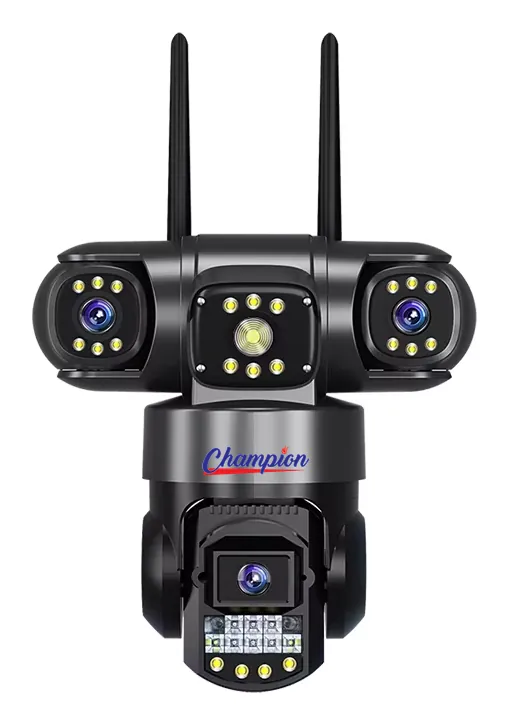 Champion three-lens outdoor waterproof Wi-Fi PTZ camera