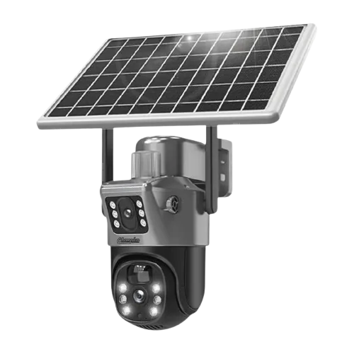 Champion outdoor PTZ camera showing its infrared illuminator arrays