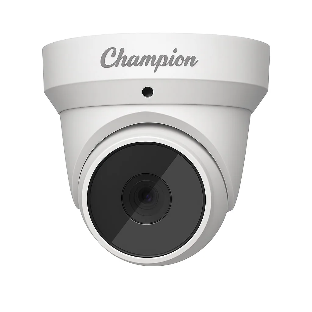 Champion white dome turret camera for ceiling mounting