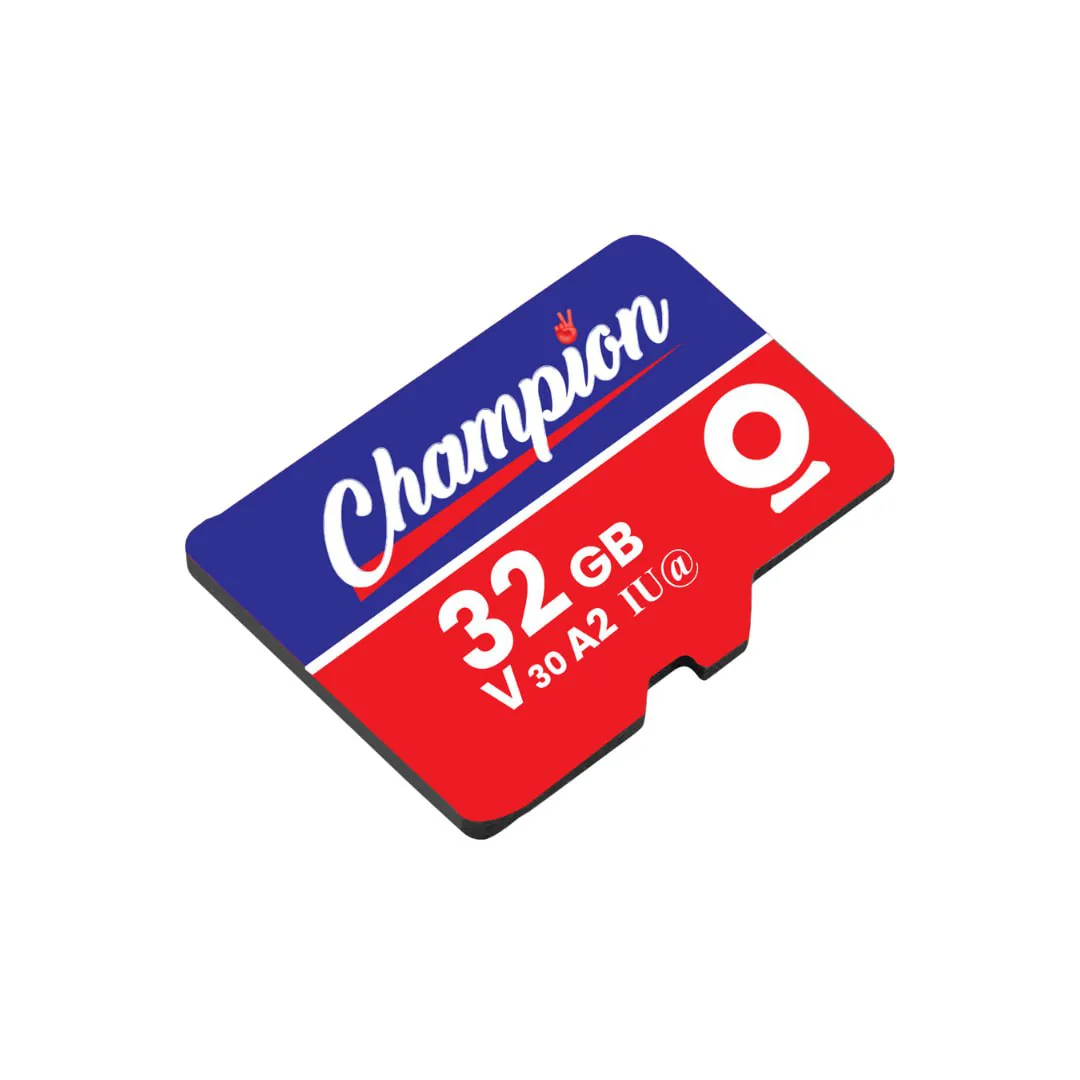 Champion 32GB microSD memory card, V30 A2 U3 rated