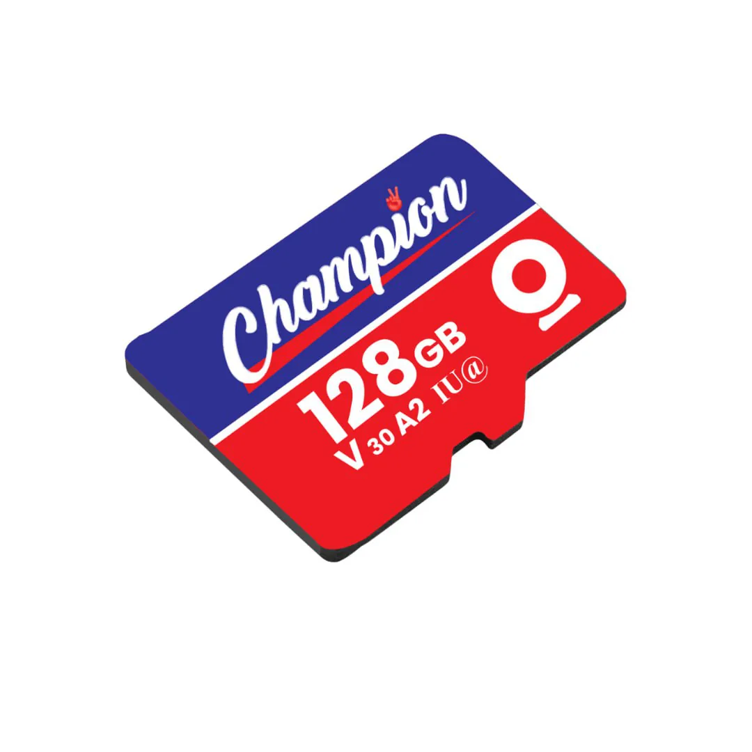 Champion 128GB microSD memory card, V30 A2 U3 rated