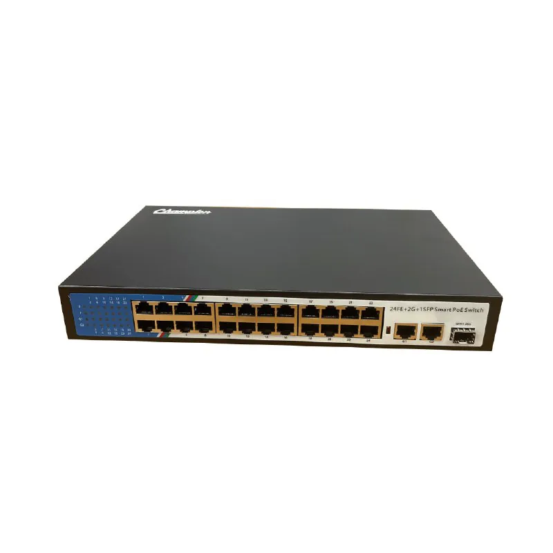 Champion 16-port PoE network switch, rack mount